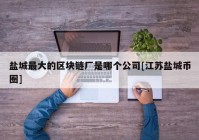 盐城最大的区块链厂是哪个公司[江苏盐城币圈]