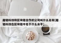 趣链科技和区块链合作的公司叫什么名称[趣链科技在区块链中处于什么水平]